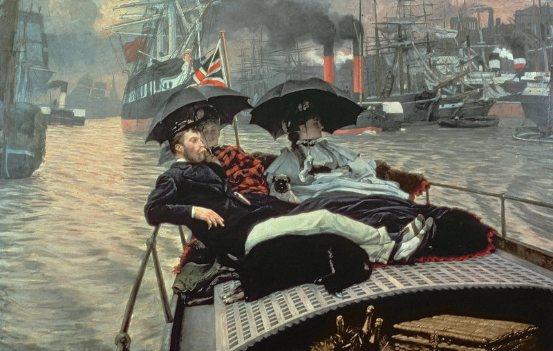 På Themsen - James Tissot