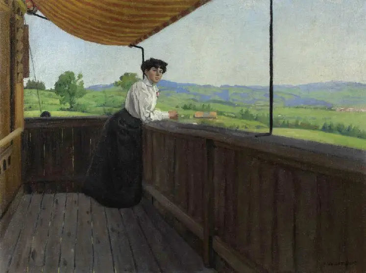 På balkonen - Félix Vallotton