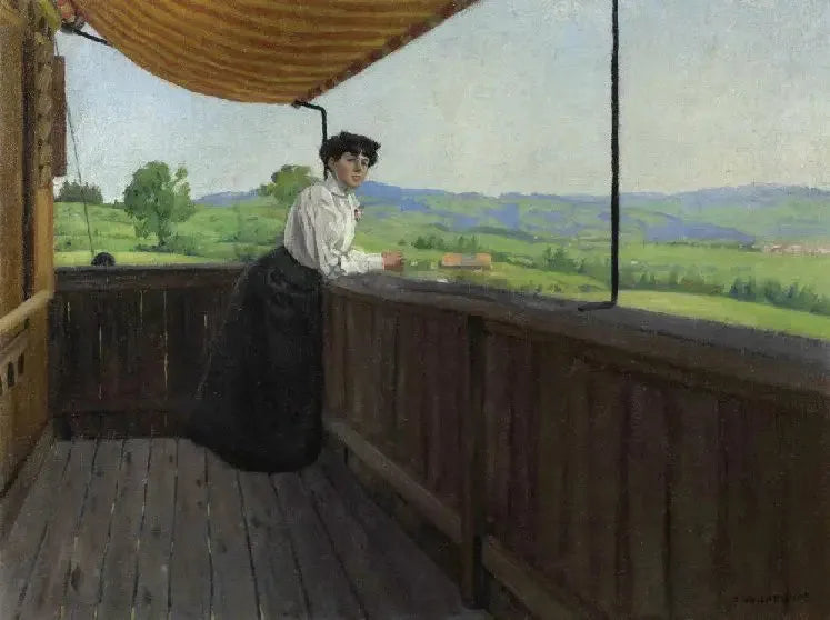 På balkonen - Félix Vallotton