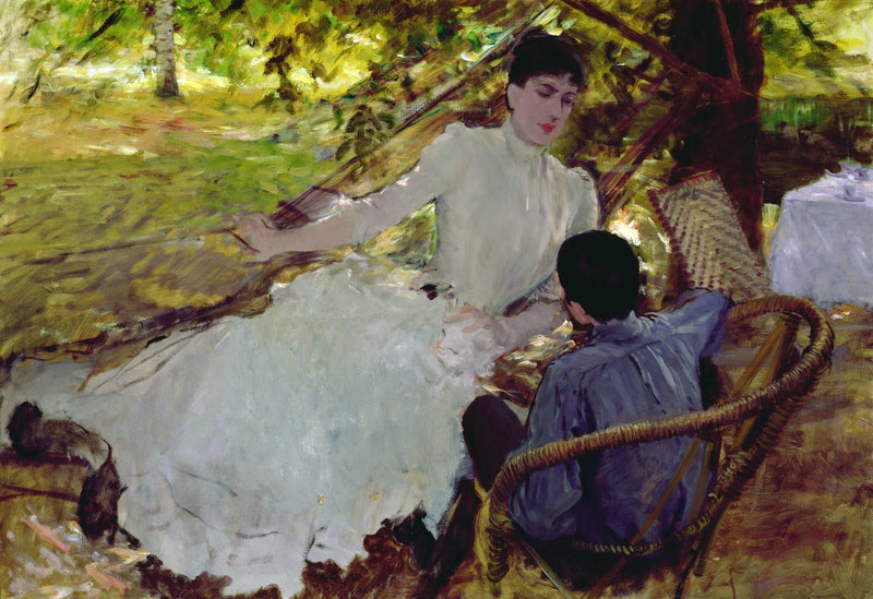 På hængekøjen - II - Giuseppe De Nittis