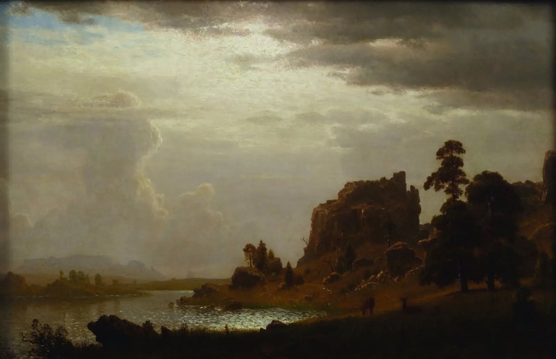 På Sweetwater nær Døden Port - Albert Bierstadt