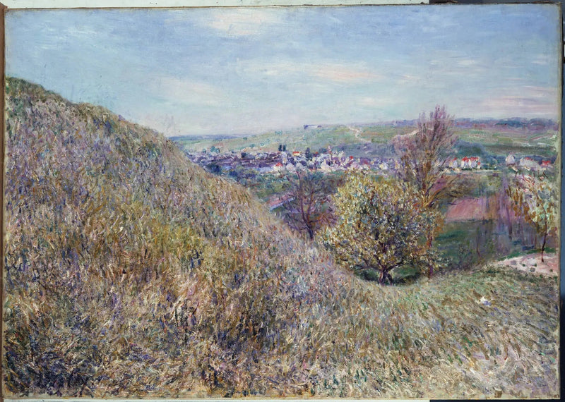På bakkerne i Moret om foråret - Morgen - Alfred Sisley