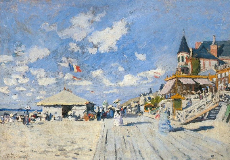 På Trouvilles moler - Claude Monet