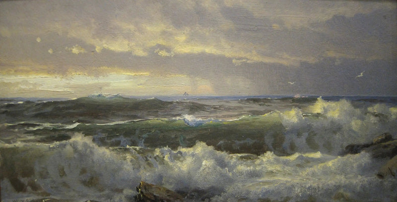 Surf på klipperne - William Trost Richards