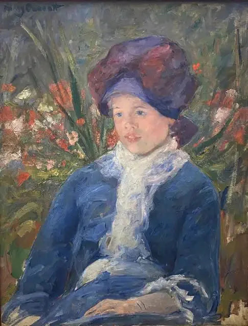 Susan siddende i en have - Mary Cassatt