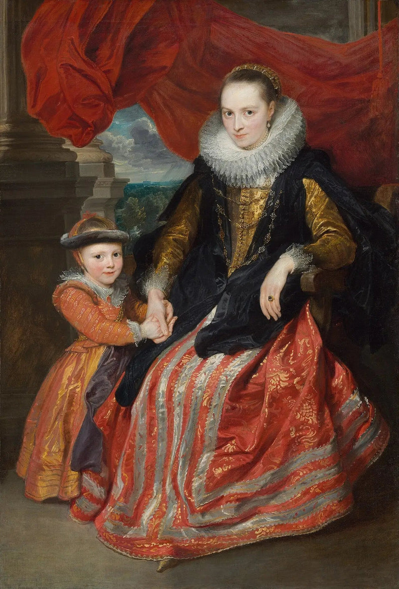 Susanna Fourment og hendes datter - Antoine van Dyck