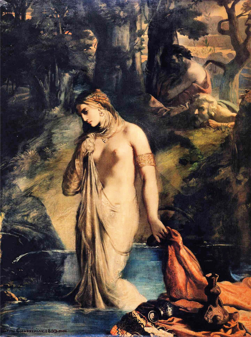 Suzanne i badet - Théodore Chassériau