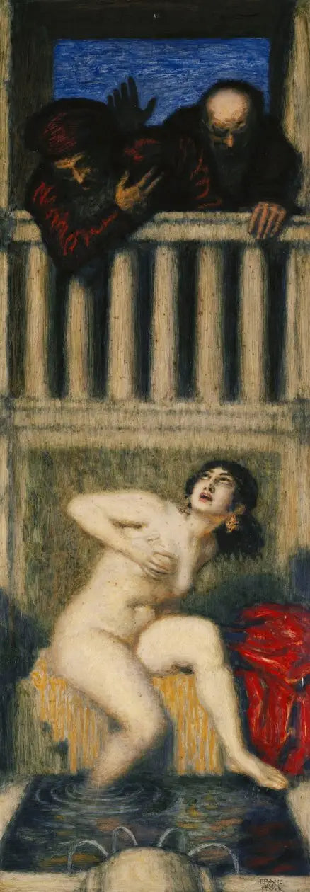 Suzanne og de to gamle mænd - Franz von Stuck