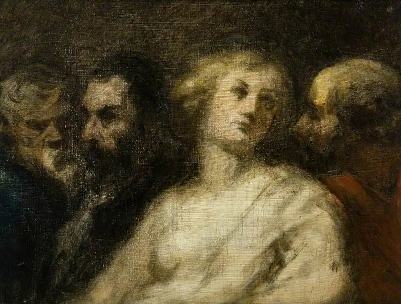 Suzanne og de ældre - Honoré Daumier