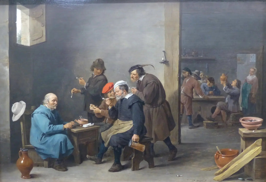 Tabagie - "Manden med den hvide hat" - David Teniers den Yngre
