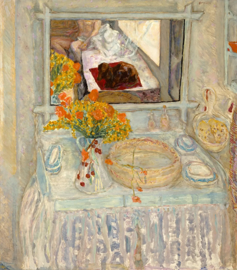 Toiletbord med spejl - Pierre Bonnard