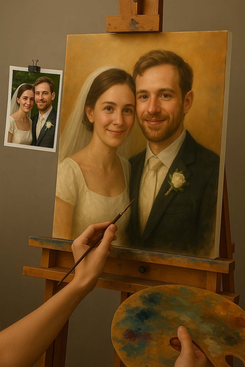 💍 Tilpasseligt Bryllupsmaleri