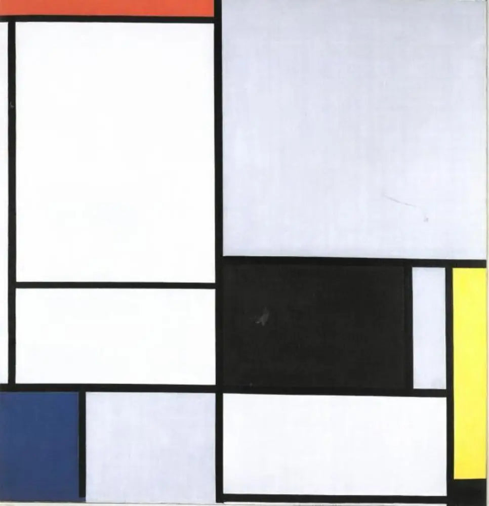 Reproduction du tableau « Tableau II - Piet Mondrian » par Alpha Reproduction en peinture à l’huile