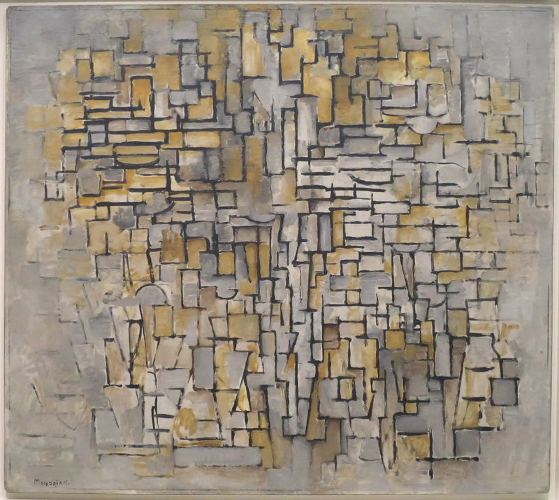 Maleri nr. 2/Sammensætning nr. VII - Piet Mondrian