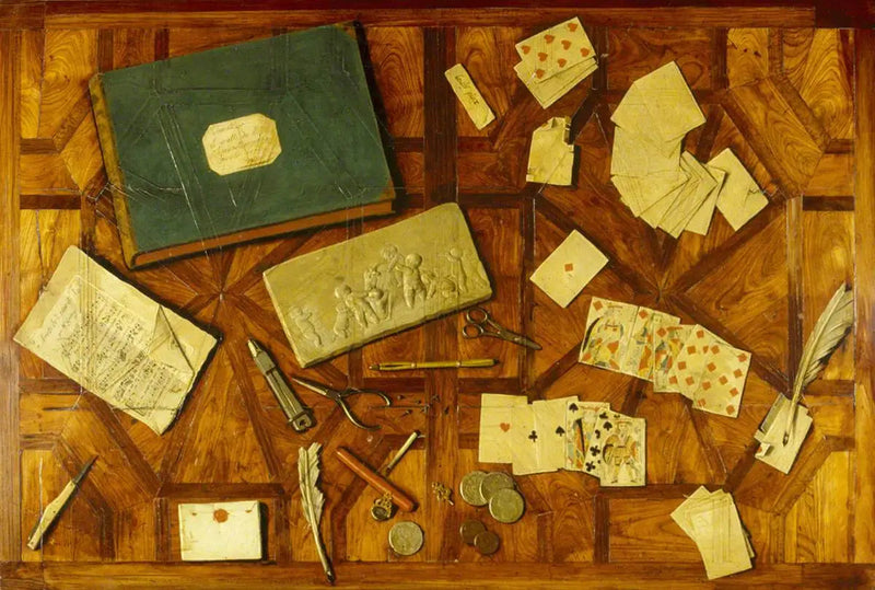 Bordplade i trompe-l'œil - Louis-Léopold Boilly