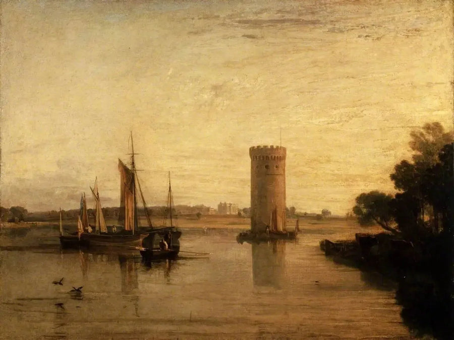 Tabley, Cheshire, sædet for Sir J.F. Leicester, Bart.: Rolig Morgen - J. M. W. Turner