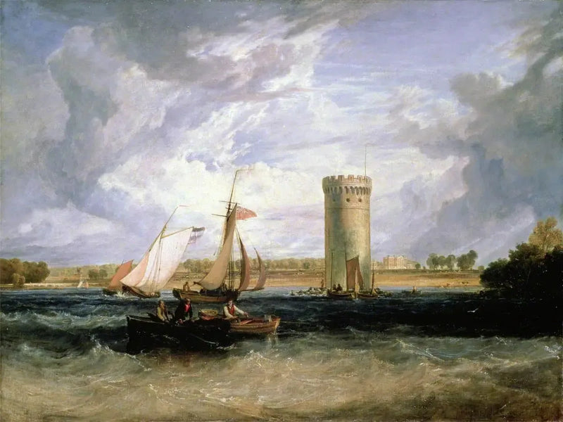 Tabley, Cheshire, sædet for Sir J. F. Leicester, Bt: Blæsende dag - J. M. W. Turner