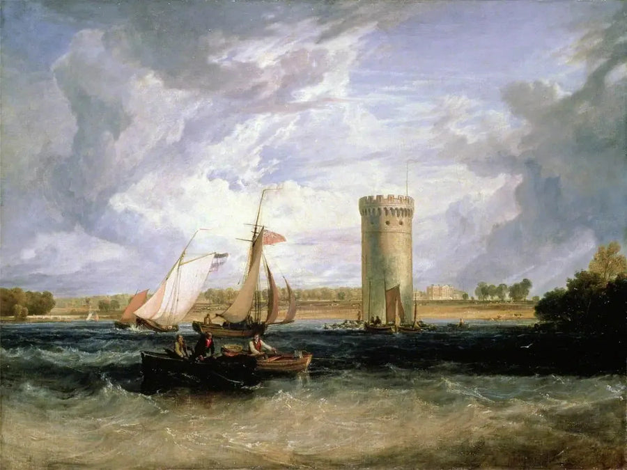 Tabley, Cheshire, sædet for Sir J. F. Leicester, Bt: Blæsende dag - J. M. W. Turner