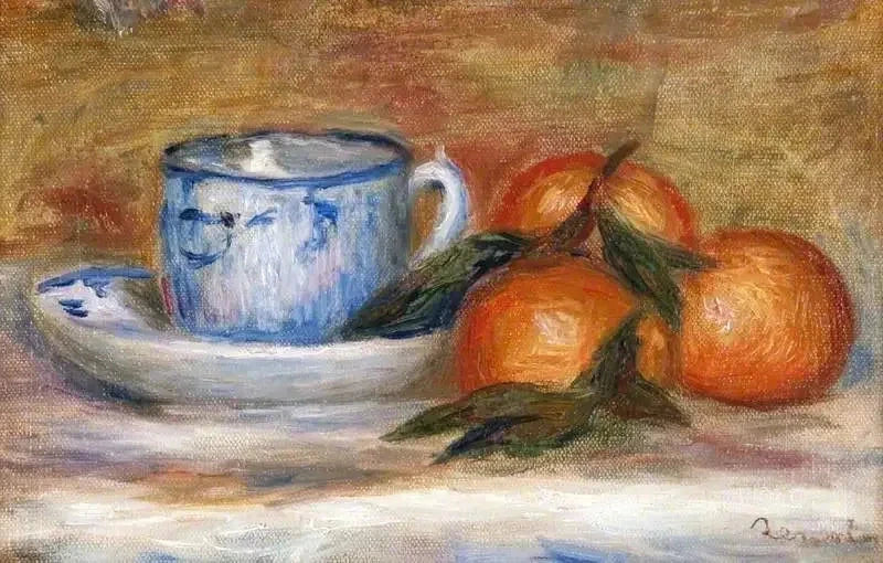 Kop og mandariner - Pierre-Auguste Renoir