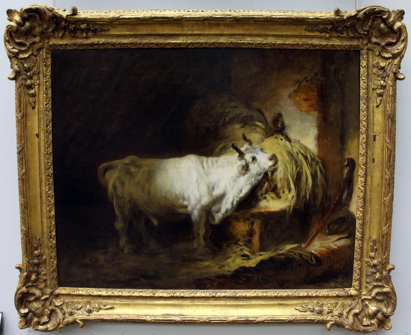 Hvid tyr i stalden - Jean-Honoré Fragonard