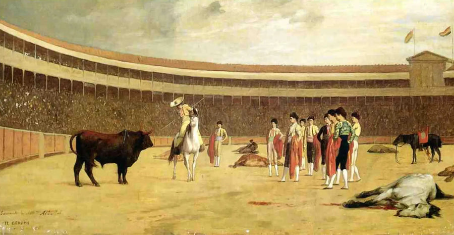 Tyren og picadoren - Jean-Léon Gérôme