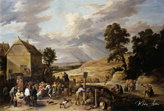 Taverne du singes - David The Younger Teniers - Reproductions de tableaux et peintures haut de gamme