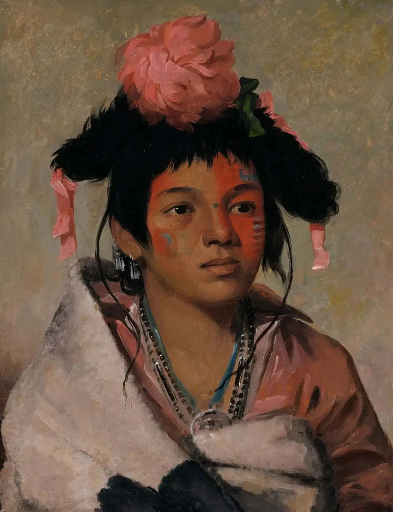Tcha-káuk-o-ko-máaugh, stor chef, en dreng - George Catlin