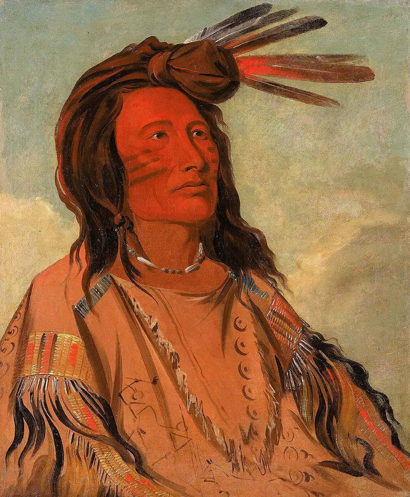 Tchán-dee, Tabac, en chef Oglala - George Catlin
