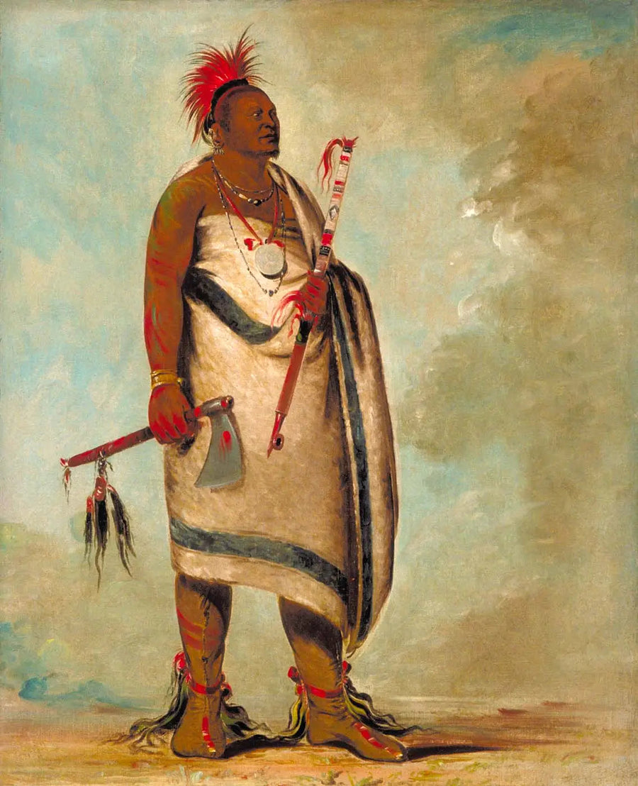 Tchong-tas-sáb-bee, Sort hund, anden chef - George Catlin