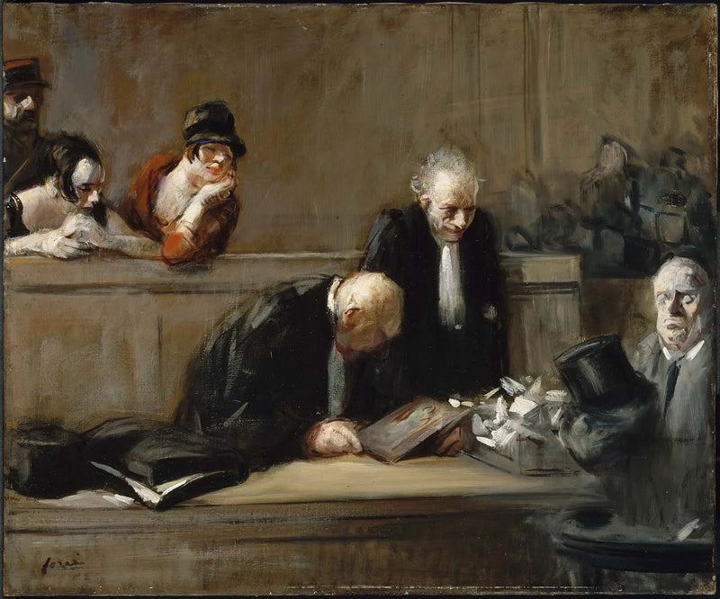 Forvirret vidne - Jean-Louis Forain