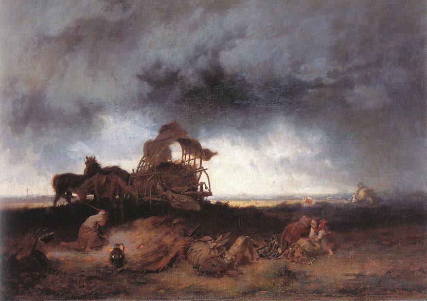Tempête à la Puszta - Mihály Munkácsy