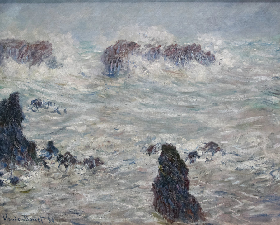 Storm på kysterne af Belle-Île - Claude Monet