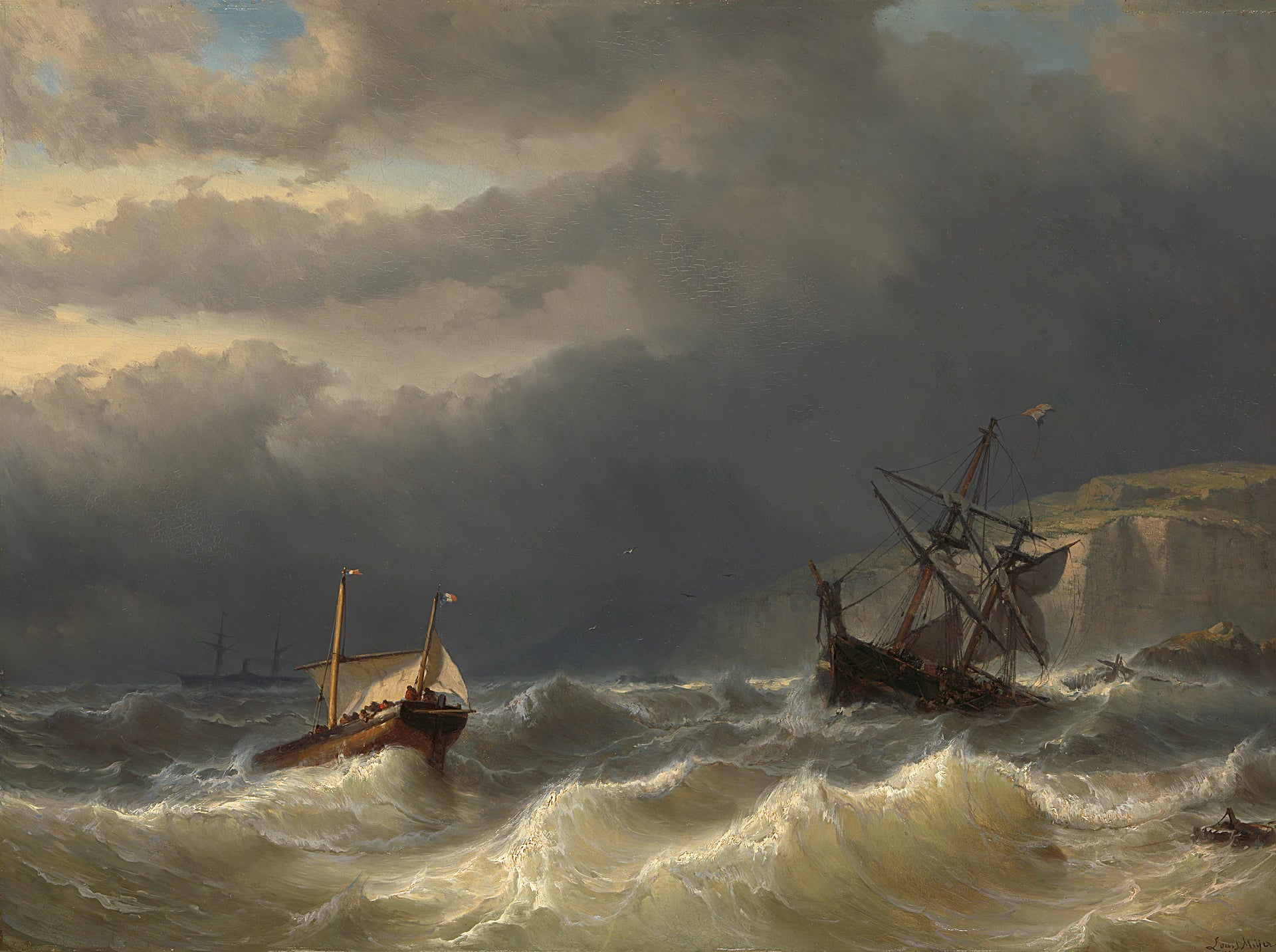 Tempête dans le Pas-de-Calais - Louis Meyer