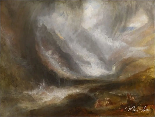 Tempête de neige dans le val d'Aoste - William Turner - Reproductions de tableaux et peintures haut de gamme