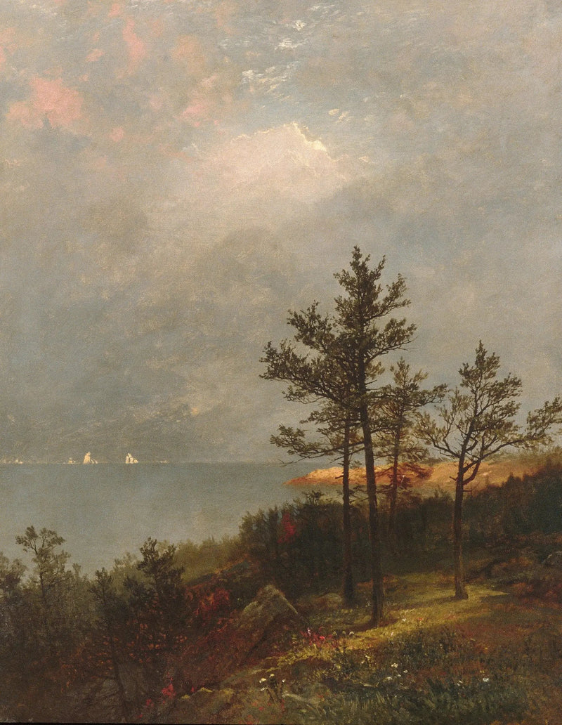 Forestående storm over Long Island-strædet - John Frederick Kensett