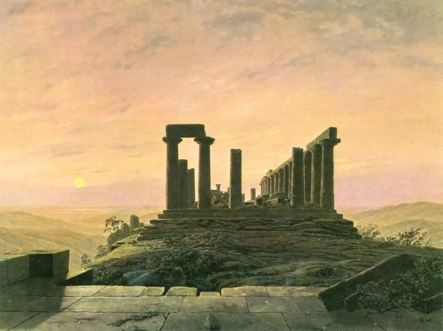 Juno-templet i Agrigento - Caspar David Friedrich