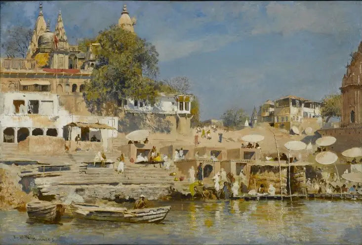 Temples og badeghats i Benares - Edwin Lord Weeks