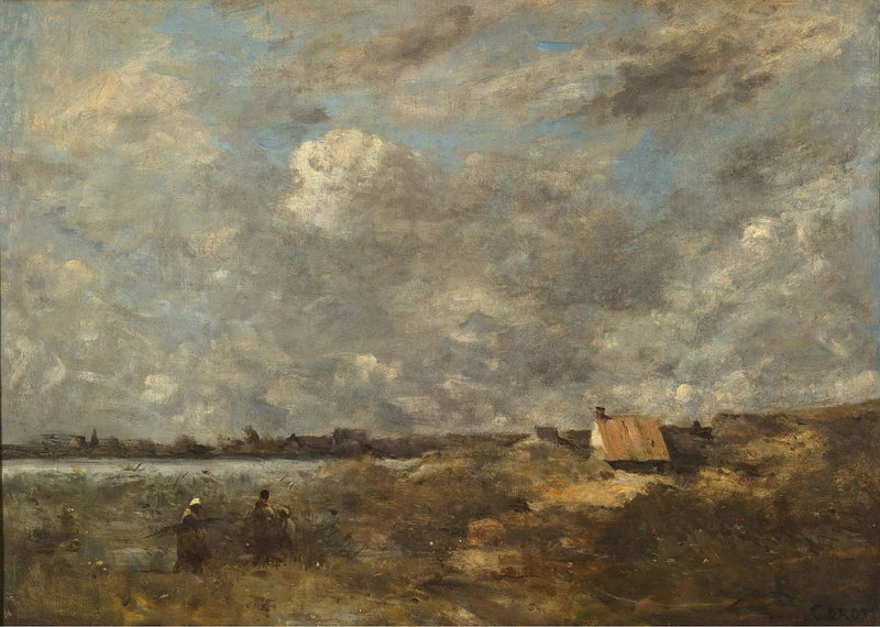 Uvejrsagtigt vejr. Pas-de-Calais - Jean-Baptiste Camille Corot