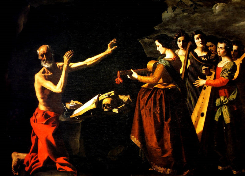 Fristelse af Sankt Jerom - Francisco de Zurbarán