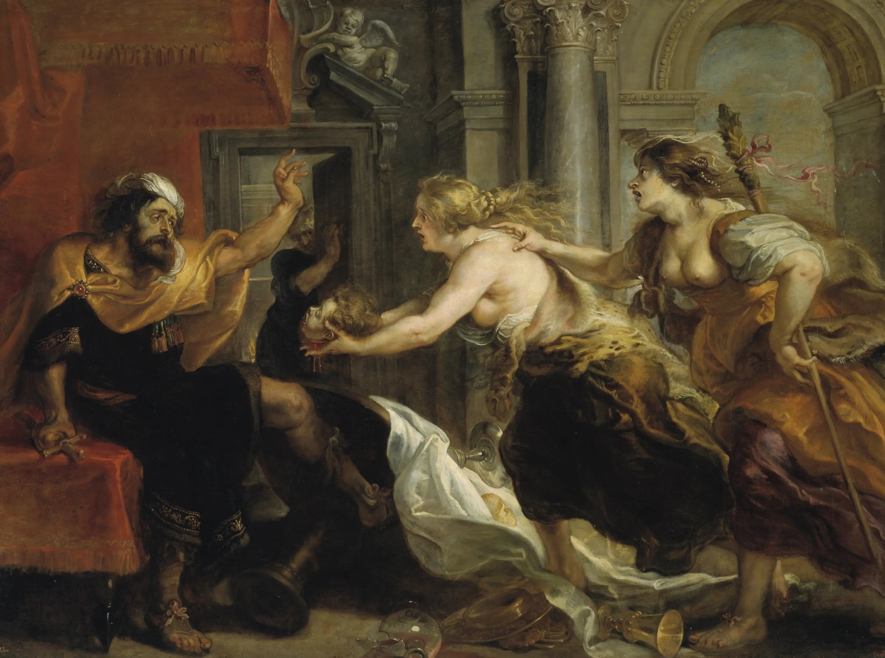 Térée confrontée à la tête de son fils Itys - Peter Paul Rubens image 1 reproduction d’œuvre d’art à l’huile