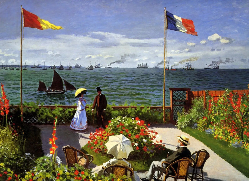 Terrasse i Sainte-Adresse - Claude Monet