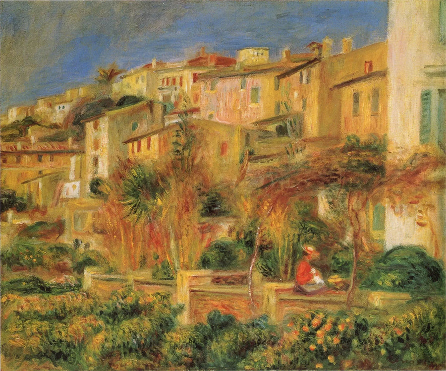 Terrasse à Cagnes, 1905, Pierre-Auguste Renoir, Artizon Museum – reproduction peinture à l’huile