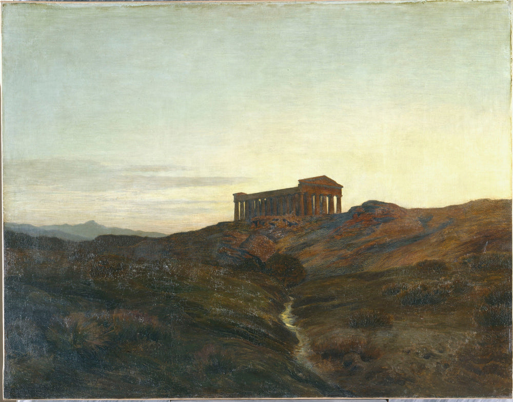 Terre antique, le temple - René Ménard image 1 reproduction réalisée par Alpha Reproduction
