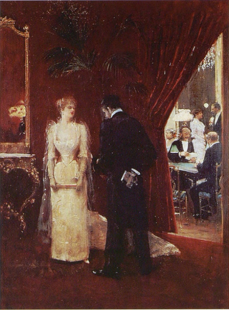 Tête-à-tête i en reception - Jean Béraud