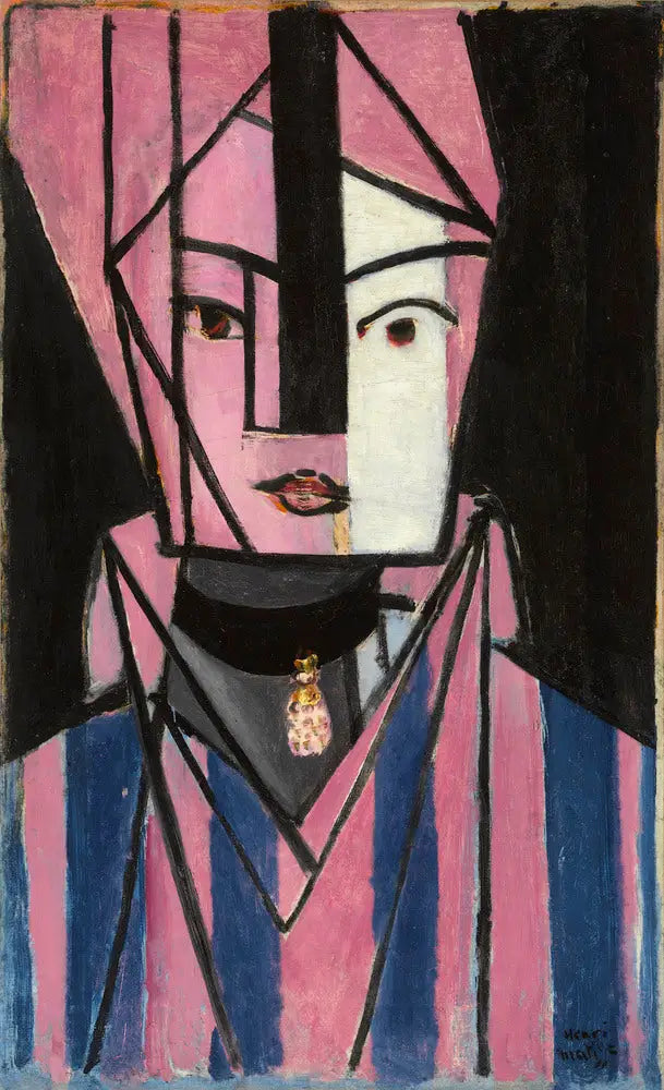 Hvid og lyserød hoved - Henri Matisse