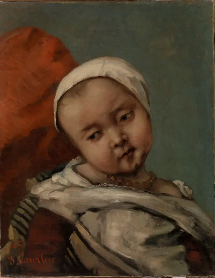 Børneansigt - Gustave Courbet
