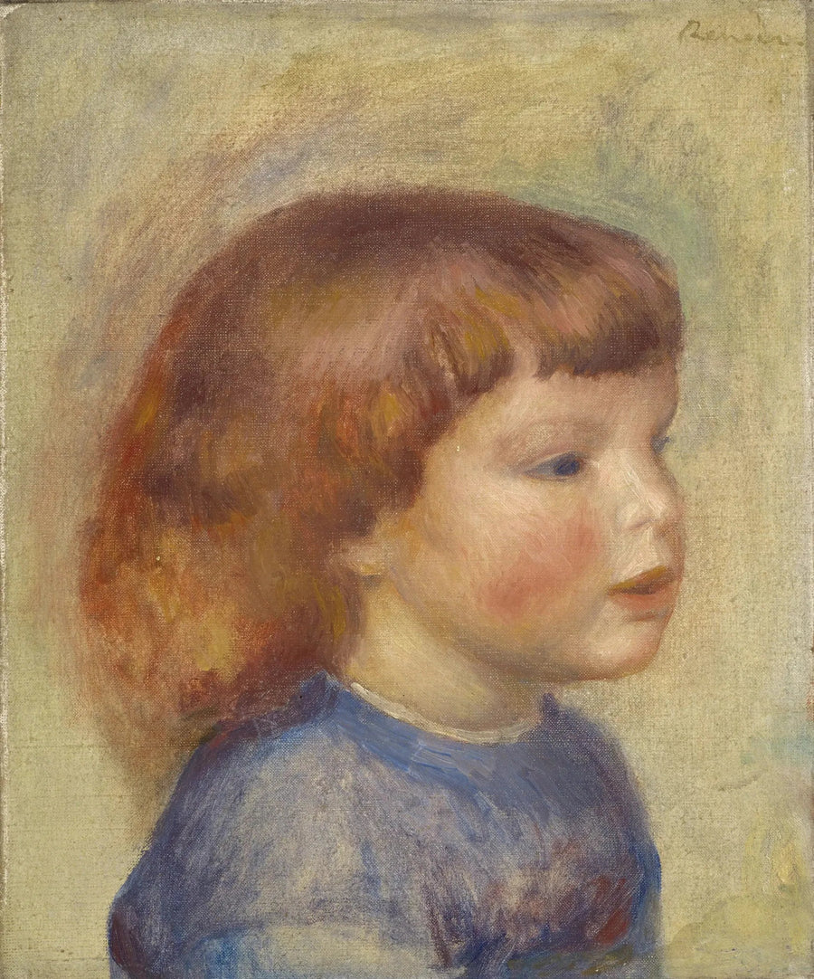 Barnets hoved - Pierre-Auguste Renoir