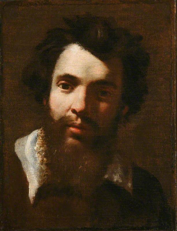 Skægget mandhoved - Simon Vouet