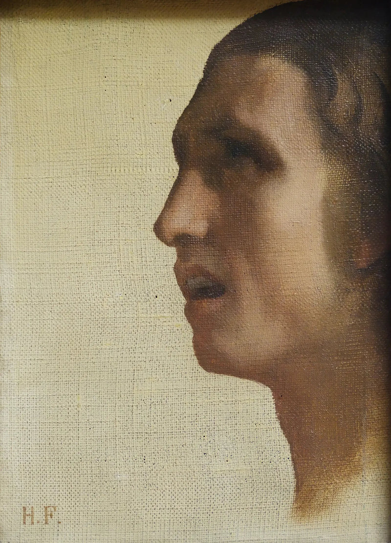 Menneskehoved i profil - Hippolyte Flandrin
