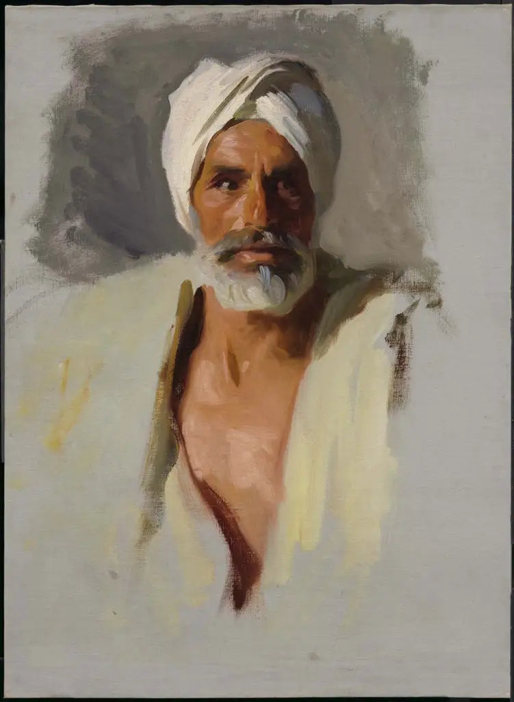 Tête d'un Arabe - John Singer Sargent image 1 reproduction réalisée par Alpha Reproduction